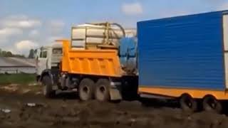 Русское бездорожье на автомобиле КАМАЗ
