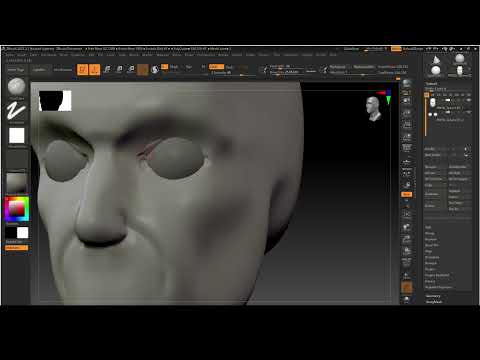 40 Sculpting an Eye and Subdivisions - Intro to Zbrush