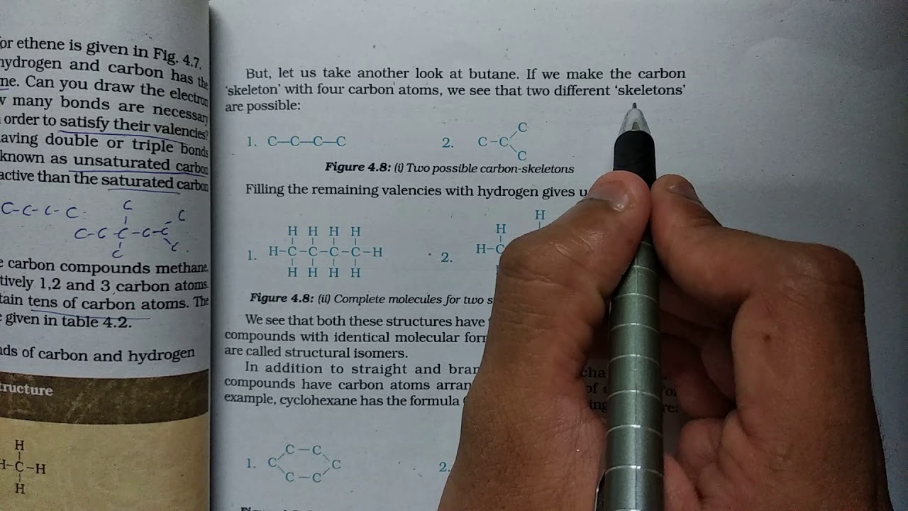 Class 10 Science Chapter 4 Carbon and its compounds (4.2p3) Chains, Branches and Rings