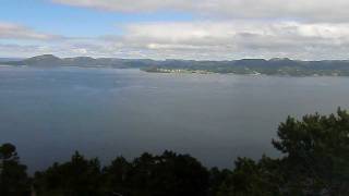 preview picture of video 'Ujście Trondheimsfjord i instalacje po starej elektrowni wodnej'