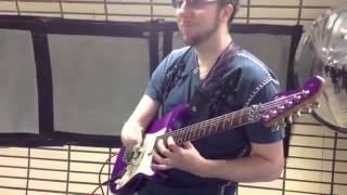 Smoke On The Water   'UltraVioletMan' Benjamin Teacher   Squier Stagemaster Purple Guitar Solo