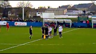 preview picture of video 'Guiseley AFC vs Crawley Town: Walking Out (FA Cup 1st Round)'