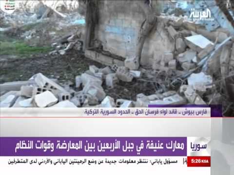 لقاء تلفزيوني مع المقدم فارس البيوش قائد لواء فرسان الحق متحدثا عن معارك ريف ادلب