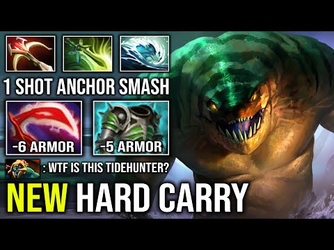 NEW Hard Carry 100% Right Click 1 Shot Anchor Smash 11 Armor Reduct Max Desolator Tidehunter Dota 2