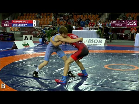 1/8 GR - 48 kg: G. ATHANASIOU (GRE) v. V. ERIOMENCO (MDA)