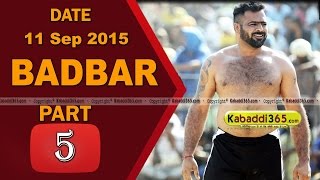 (1) Badbar (Barnala) Kabaddi Touranament 11 Sep 2015