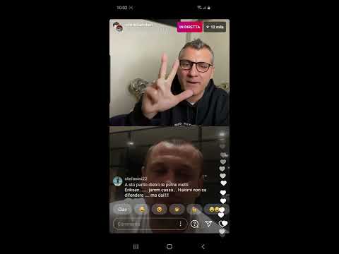 Vieri e Cassano parlano di Ibrahimovic (diretta instagram)