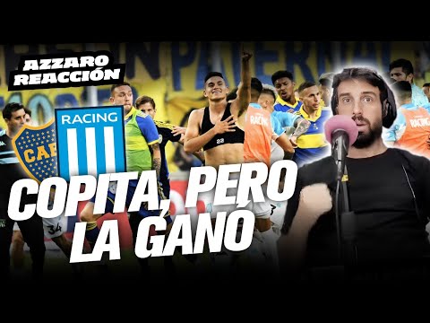 COPITA, PERO LA GANÓ (BOCA 1 - RACING 2) / AZZARO REACCIÓN