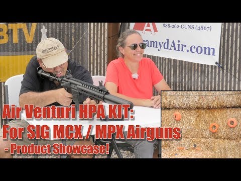 SIG MCX Airgun on Air Venturi Regulated High Pressure Air (HPA) System - Airgun Review by AirgunWeb
