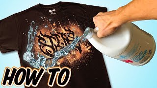 How To Custom Bleach Dye T-Shirts