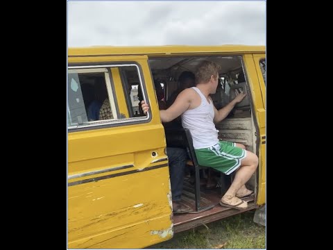 Oyinbo In Nigeria Turns Danfo Conductor In Funny Video