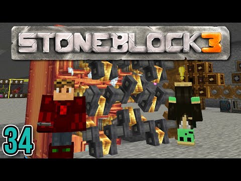 Minecraft: StoneBlock 3 Ep. 34 - X33N's Engine