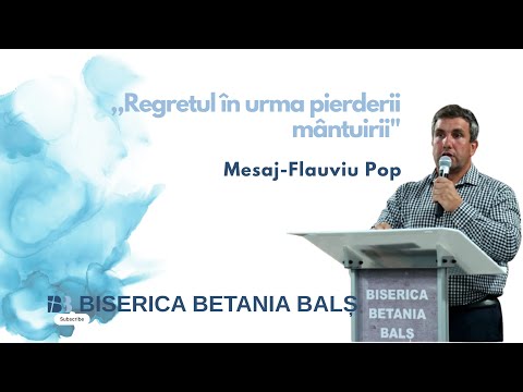,,Regretul in urma pierderii mantuirii" - Flaviu Pop