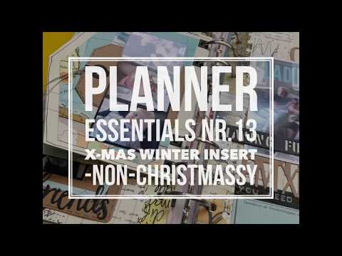 Planner Essentials by Elizabeth Craft Designs - X-mas Winter insert