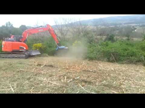 C4 D160 Testata Trnciante su Doosan 140 - Mulcher Head