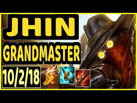 REKKLES (JHIN) - 10/2/18 KDA BOTTOM ADC GAMEPLAY - EUW Ranked GRANDMASTER