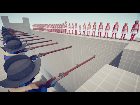 50x MUSKETEERS vs 50x UNITS | Totally Accurate Battle Simulator TABS