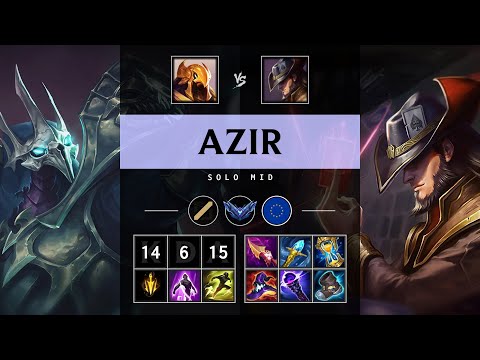Azir Mid vs Twisted Fate - EUW Diamond Patch 25.16