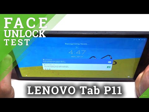 Test / Control Face Unlock Option Work - LENOVO Tab P11