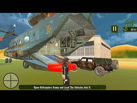 US Army Cruise Ship Tank Transport Helicopter Game - Android Gameplay