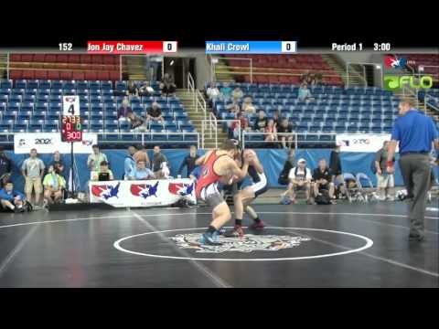 Junior 152 - Jon Jay Chavez (Idaho) vs. Khali Crowl (Washington)