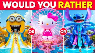 Would You Rather - Build Your Super COOL $10,000,000 WATERPARK 🌊🎢💎💖 Quiz Time