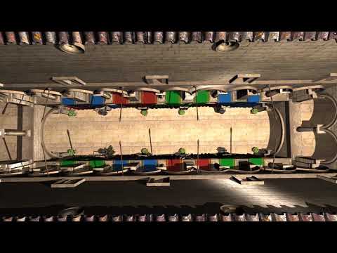 Raytraced hard shadows in hybrid rendering engine (WIP)