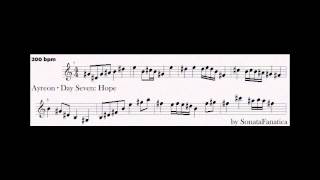 Ayreon · Day Seven: Hope – hook (sheet music transcription, piano)