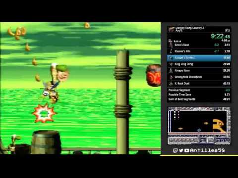 Donkey Kong Country 2 | any% speed run | 41:51