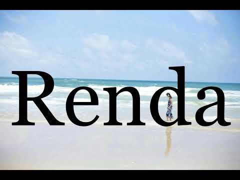 How To Pronounce Renda🌈🌈🌈🌈🌈🌈Pronunciation Of Renda