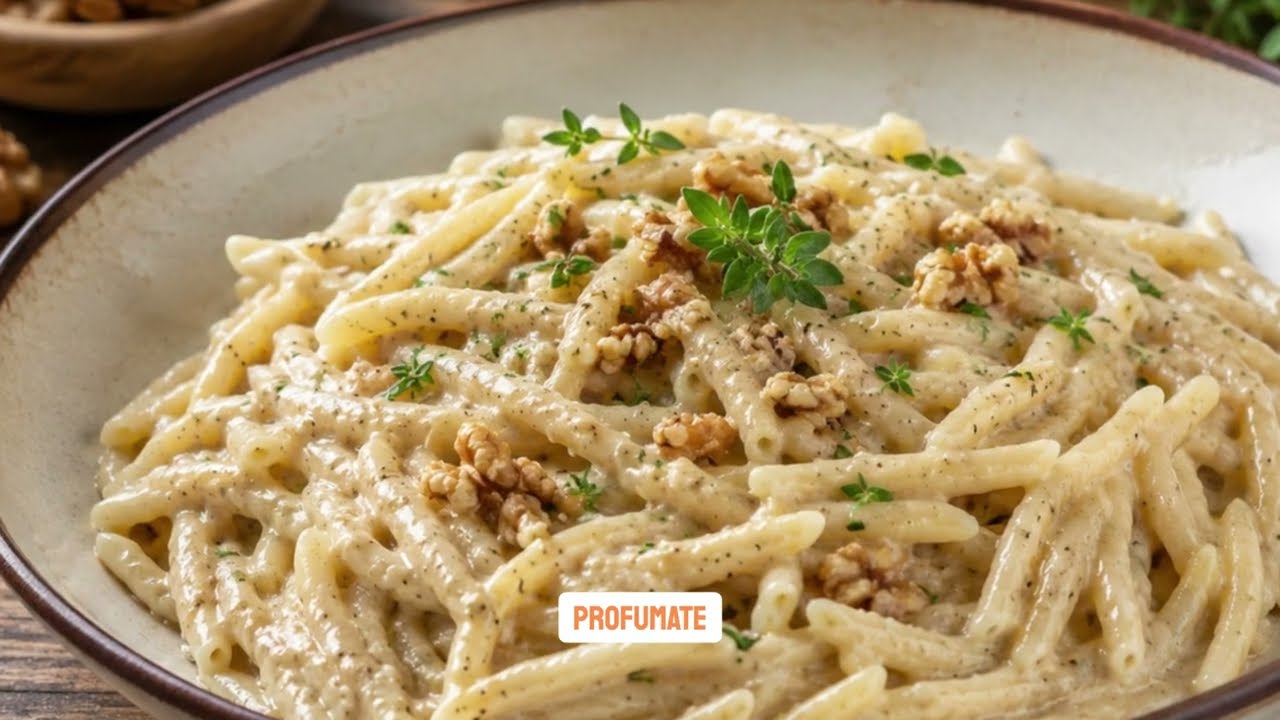 Anteprima video di Trofie con Salsa di Noci | Primo piatto ligure cremoso