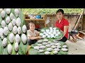 Making Banh Troi Nuoc with my daughter. Sương thảo nguyên