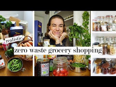 zero waste grocery shopping // realistic and balanced sustainable foods for daily life