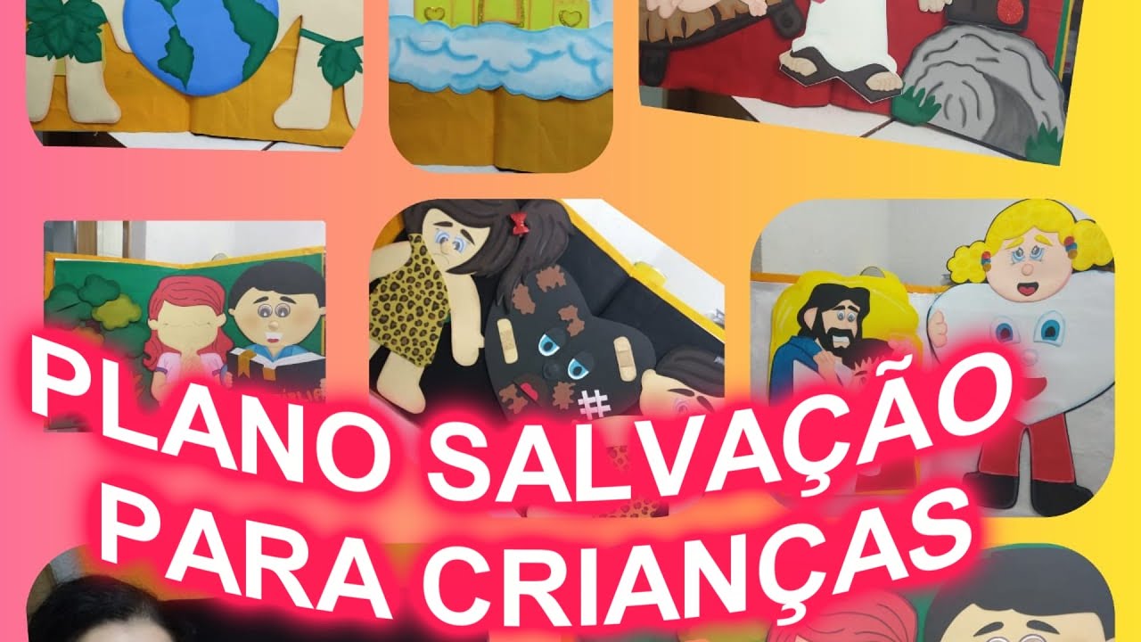 LIVRO SEM PALAVRAS E PLANO DA SALVAÇÃO PARA CRIANÇAS