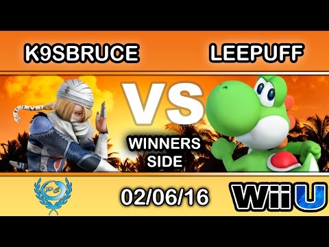 Peoples Champ - K9sBruce (Sheik) Vs. TIE | Leepuff (Yoshi) Winners Side - Smash Wii U