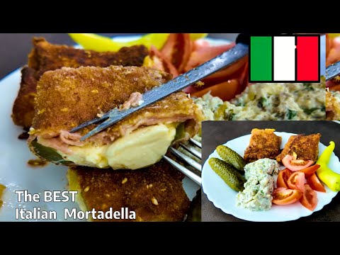 Mortadella Involtini, stuffed with cheese and pickles