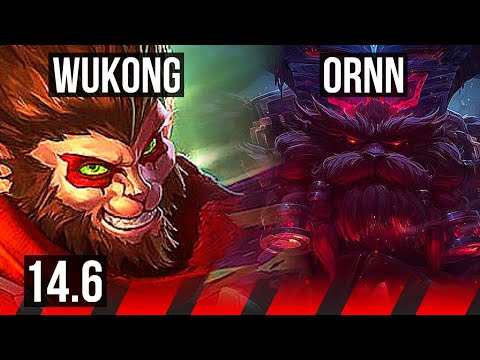 WUKONG vs ORNN (TOP) | 300+ games, Dominating | EUW Master | 14.6