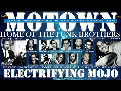 Thumbnail for JAMES JAMERSON, BENNY "PAPA ZITO" BENJAMIN AND THE FUNK BROTHER'S MUSIC WILL LIVE FOR ALL OF TIME. by The Contours, J.O.E., Johnny Griffith, Stevie Wonder, Marvin Gaye, R.E.M., L.A.B., Bob Babbitt, Earl Van Dyke, The Jackson 5, The Temptations, The Funk Brothers, The Four Tops, Jackie Wilson, The Supremes, James Jamerson, NME, Joe Hunter, Joe Messina, Eddie Willis, Robert White, Jack Ashford
