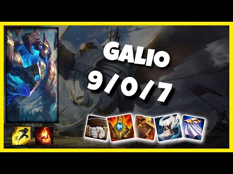 Galio Challenger Gameplay S11 Replay 11.2 Support (9/0/7) - NA
