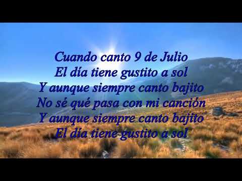 Cuando canto un 9 de Julio