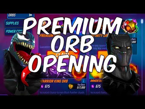12 x PREMIUM ORB OPENING + 18 x BASIC ORBS - Marvel Strike Force