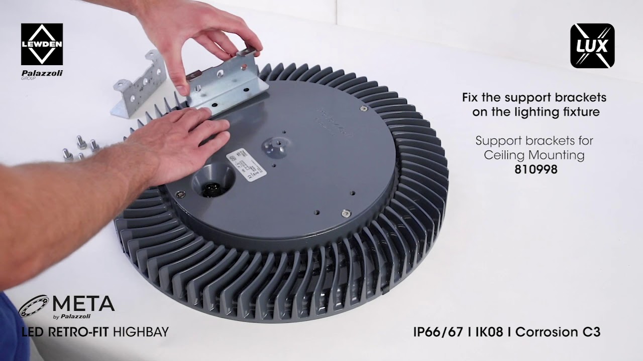 META LED RETROFIT HIGHBAY - CEILING MOUNTING (Installation Video)