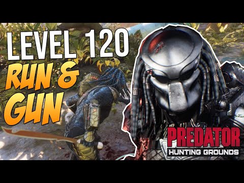 Predator Hunting Grounds PREDATOR LEVEL 120 "RUN & GUN! ELDER SWORD + PLASMA PISTOL is POWERFUL!"