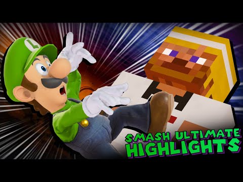 MINECRAFT STEVE IN SMASH?!! | Smash Ultimate Highlights ft. Elegant, Leon, and Bernie Sanders!!