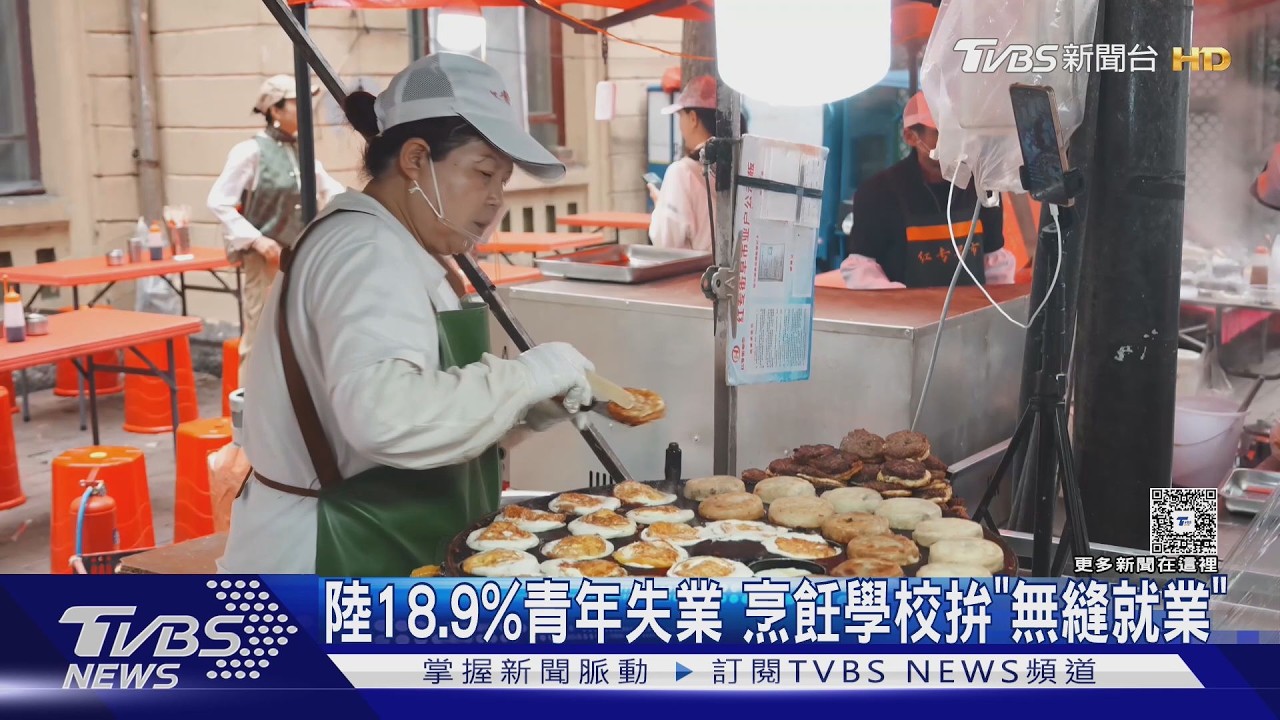 影音／陸青年失業率18.9%　烹飪學校「訂單式培養」　盼破就業困境