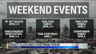 IMPD: Road closures for Final Four in downtown Indianapolis start Thursday