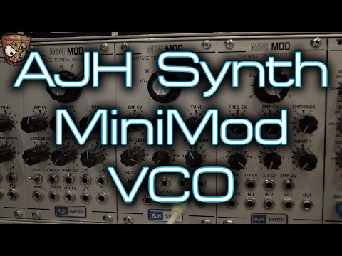 AJH Minimod VCO Voltage Controlled Oscillator - Transistor Core - Eurorack - Black image 4
