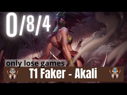 [10.21] T1 Faker - Akali  vs  Sylas  [Faker goes 0/8/4]