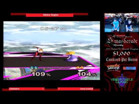 Smasherade 3 Melee Singles Losers Semis CtrlAltDefeat (Peach) Jonny Gumball (Sheik)