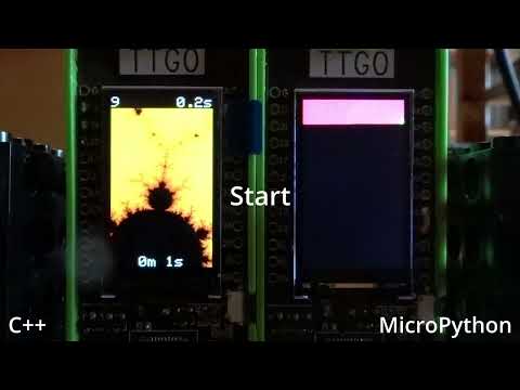 How fast is Python? - MicroPython versus C++